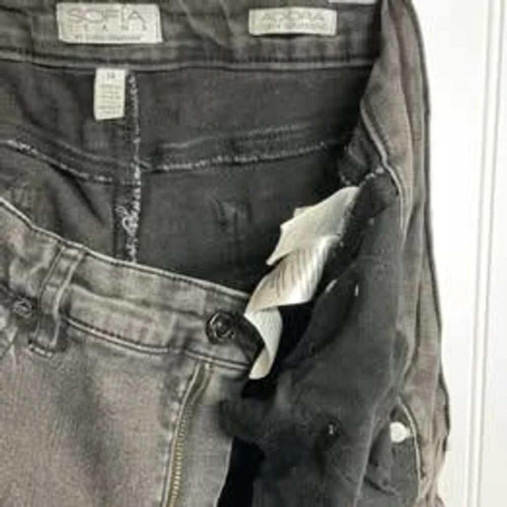 Sofia Jeans Sofia Vergara Adora Slim Boyfriend Gray High Rise Denim Pants 14